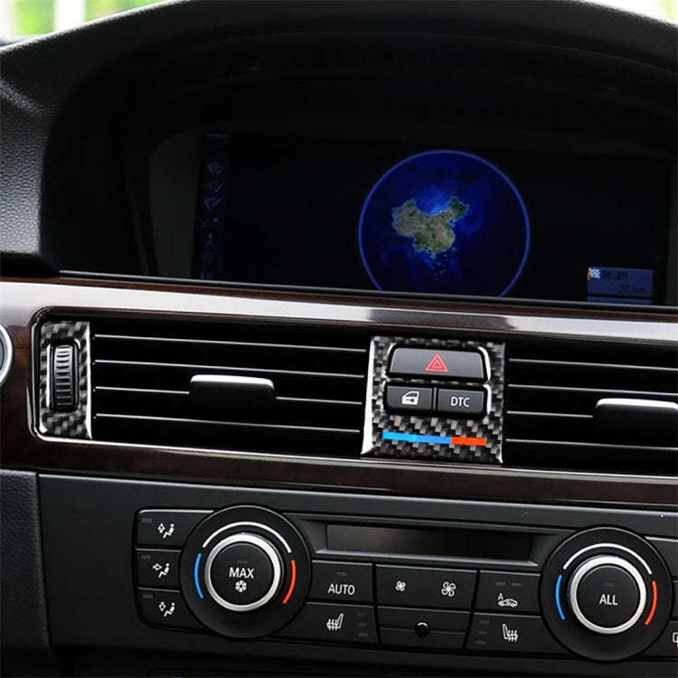 5 PCS Low Matching Three Color Carbon Fiber Car Air Outlet Decorative Sticker for BMW E90 / E92 /...