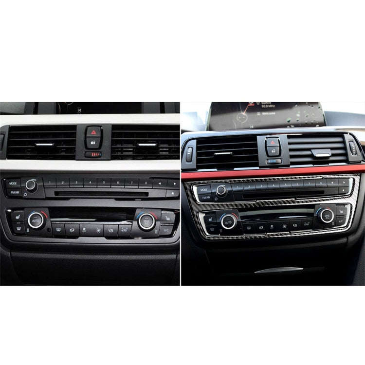 Carbon Fiber Car CD Panel Decorative Sticker for BMW (F30) 2013-2015 / (F34) 2013-2016