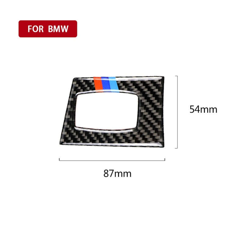 Three Color Carbon Fiber Car Right Driving Ignition Switch Decorative Sticker for BMW E90 / E92 2...