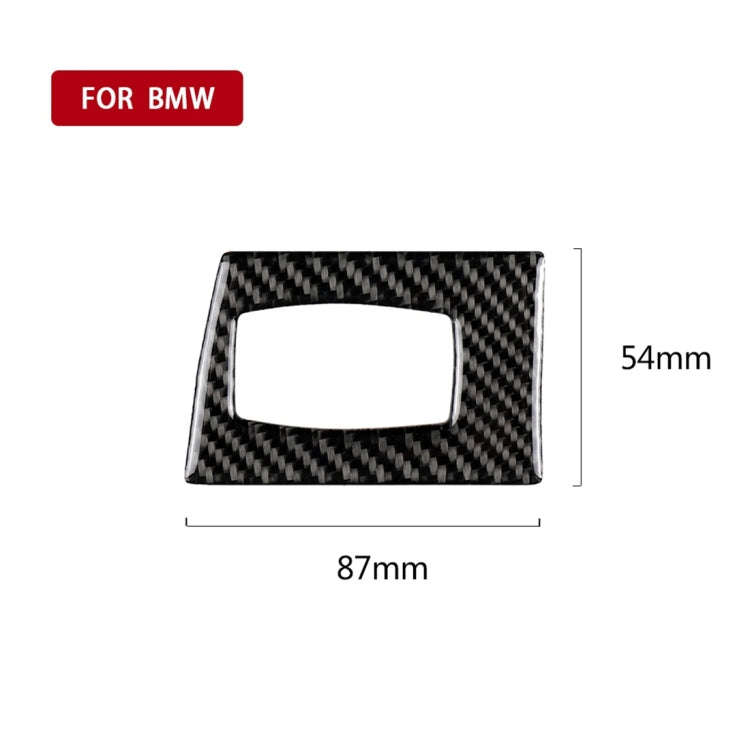Carbon Fiber Car Right Driving Ignition Switch Decorative Sticker for BMW E90 / E92 2005-2012