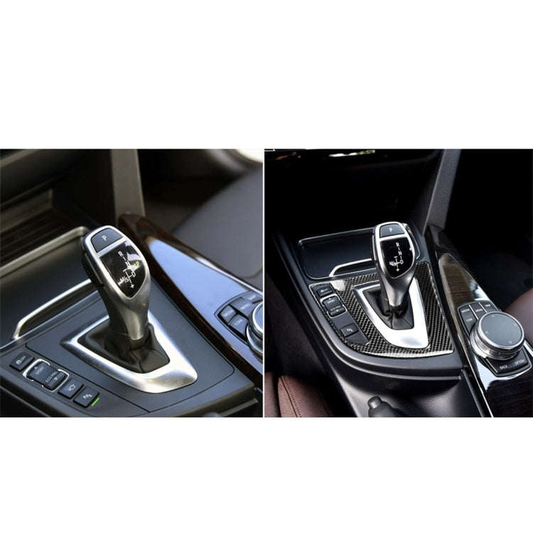 Carbon Fiber Car Gear Panel Decorative Sticker for BMW (F30) 2013-2017 / (F34) 2013-2017, Sutible...
