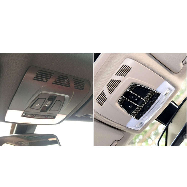 Carbon Fiber Car Reading Light Panel Decorative Sticker for BMW F20 2012-2017 / F30 / F34 / F32 2...