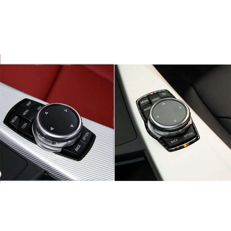 Orange Red Color Carbon Fiber Car Multimedia Frame Decorative Sticker for BMW X3 / X4 / X5 / X6 /...