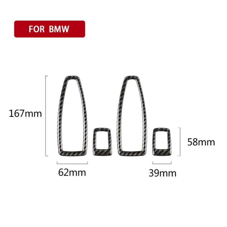 Carbon Fiber Car Lifting Panel Decorative Sticker for BMW F20 / F21 2012-2016 / F30 2013-2015 / F...