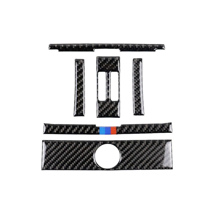 6 PCS Three Color Carbon Fiber Car Rear Outlet Decorative Sticker for BMW F30 2013-2015 / F34 201...