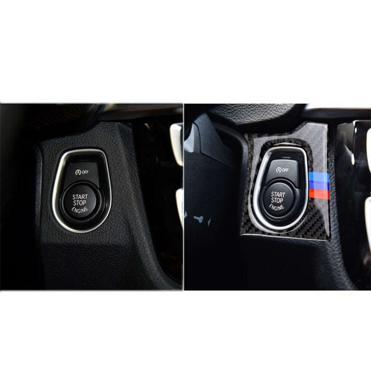 Three Color Carbon Fiber Car Key Hole Decorative Sticker for BMW F30 2013-2018 / F34 2013-2017, S...