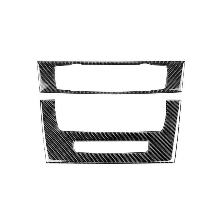 Carbon Fiber Car Central Control CD Panel Decorative Sticker for BMW E90 / E92 2005-2012, High Ed...