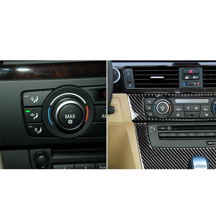 Carbon Fiber Car Central Control CD Panel Decorative Sticker for BMW E90 / E92 2005-2012, High Ed...