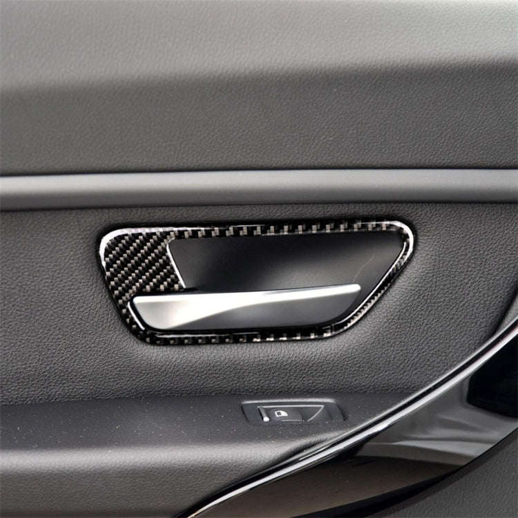 Carbon Fiber Car Door Bowl Decorative Sticker for BMW F30 2013-2018 / F34 2013-2017