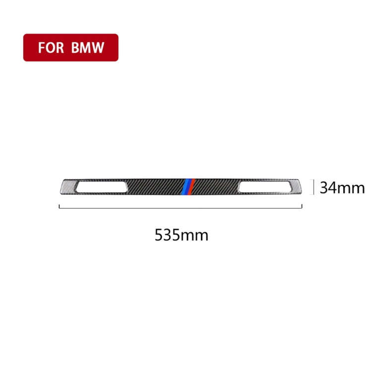 Three Color Carbon Fiber Car Right Driving Middle Control Decorative Sticker for BMW E90 / E92 / ...