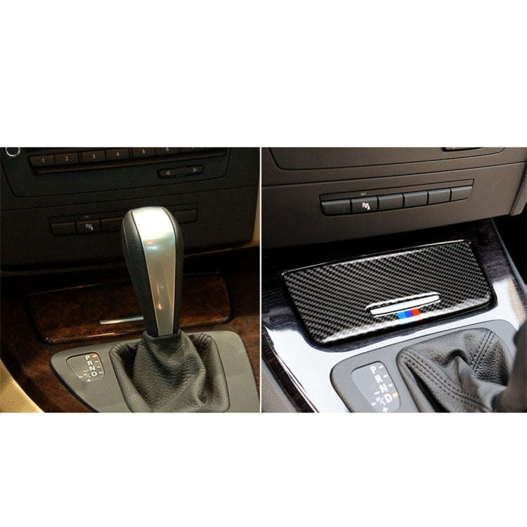 Three Color Carbon Fiber Car Ashtray Decorative Sticker for BMW E90 / E92 / E93 (2005-2012)