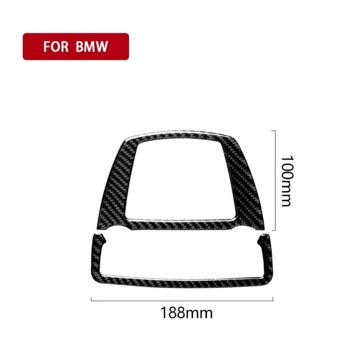 Carbon Fiber Car Reading Lamp Panel Decorative Sticker for BMW 5 Series F10 2011-2017 / F07 2010-...