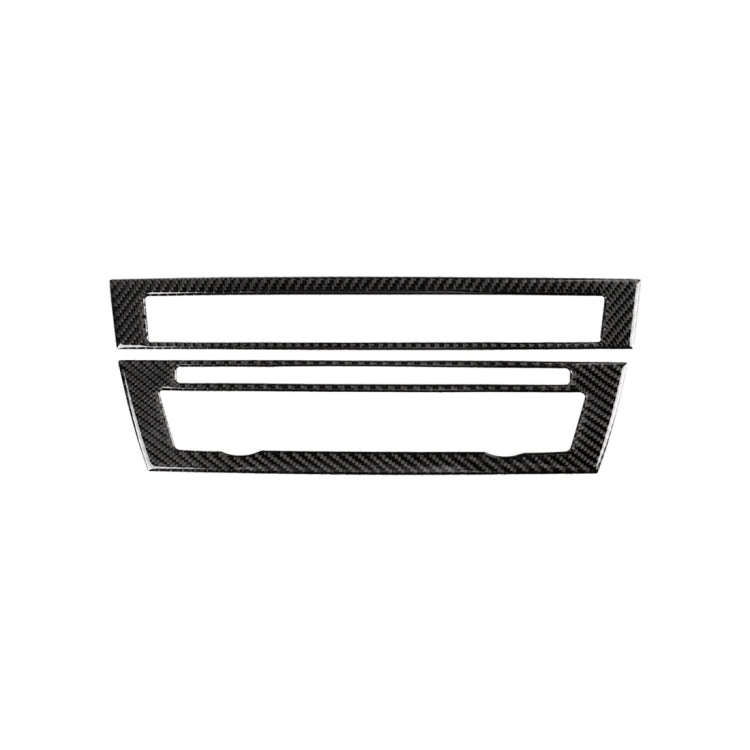 Carbon Fiber Car CD Panel Decorative Sticker for BMW 5 Series F10 2011-2017