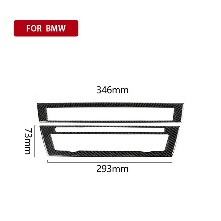 Carbon Fiber Car CD Panel Decorative Sticker for BMW 5 Series F10 2011-2017
