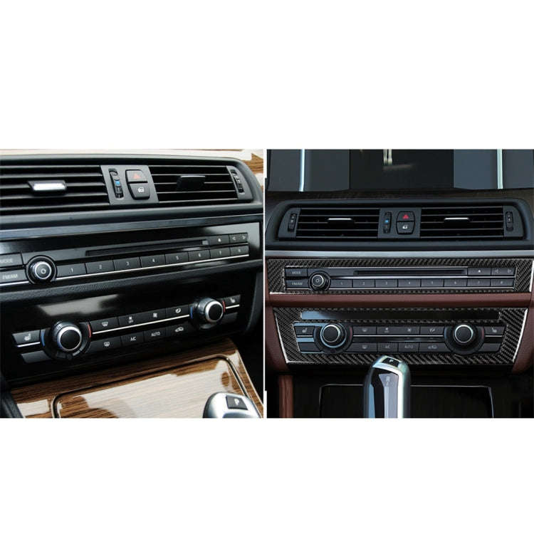 Carbon Fiber Car CD Panel Decorative Sticker for BMW 5 Series F10 2011-2017