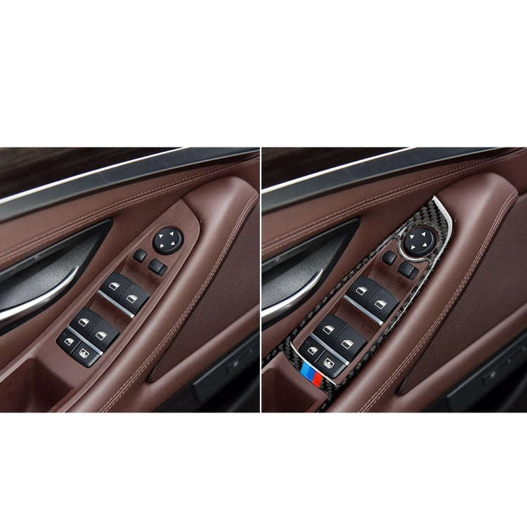 Three Color Carbon Fiber Car Left Driving Lifting Panel Decorative Sticker for BMW 5 Series F10 2...