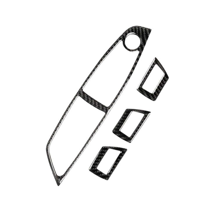 Carbon Fiber Car Right Driving Lifting Panel Decorative Sticker for BMW 5 Series F10 2011-2018