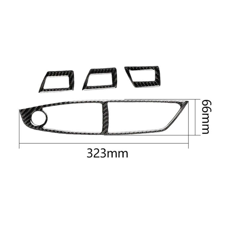 Carbon Fiber Car Right Driving Lifting Panel Decorative Sticker for BMW 5 Series F10 2011-2018