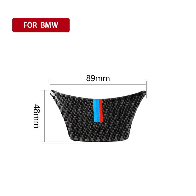 A Edition Three Color Carbon Fiber Car Small Steering Wheel Decorative Sticker for BMW 5 Series F...