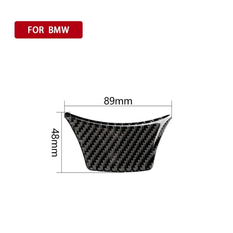 A Edition Carbon Fiber Car Small Steering Wheel Decorative Sticker for BMW 5 Series F10 F18 2011-...