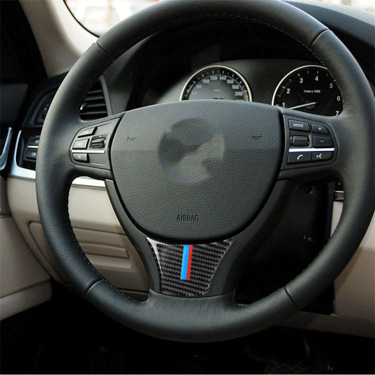 B Edition Three Color Carbon Fiber Car Large Steering Wheel Decorative Sticker for BMW 5 Series F...