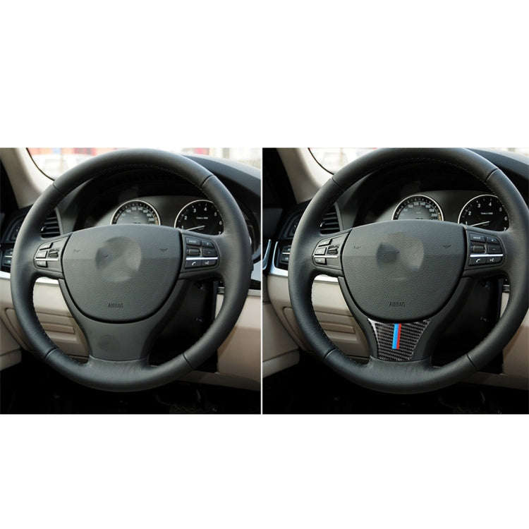 B Edition Three Color Carbon Fiber Car Large Steering Wheel Decorative Sticker for BMW 5 Series F...