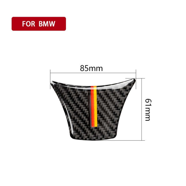 B Edition Yellow Red Color Carbon Fiber Car Large Steering Wheel Decorative Sticker for BMW 5 Ser...