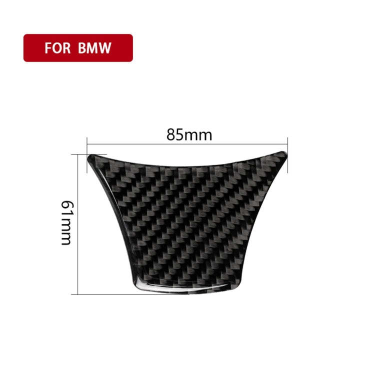 B Edition Carbon Fiber Car Large Steering Wheel Decorative Sticker for BMW 5 Series F10 F18 2011-...
