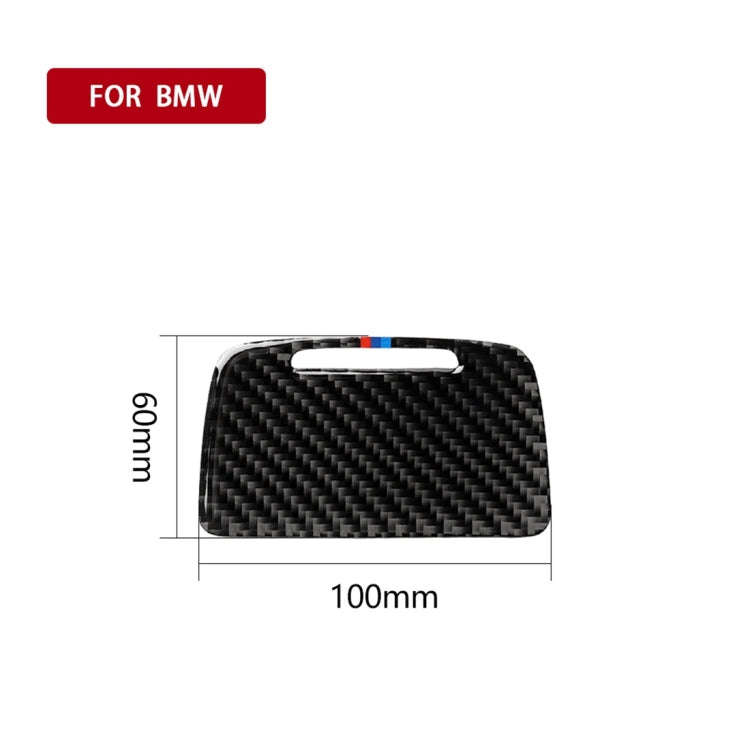 Three Color Carbon Fiber Car Ashtray Decorative Sticker for BMW 5 Series F10 2011-2017