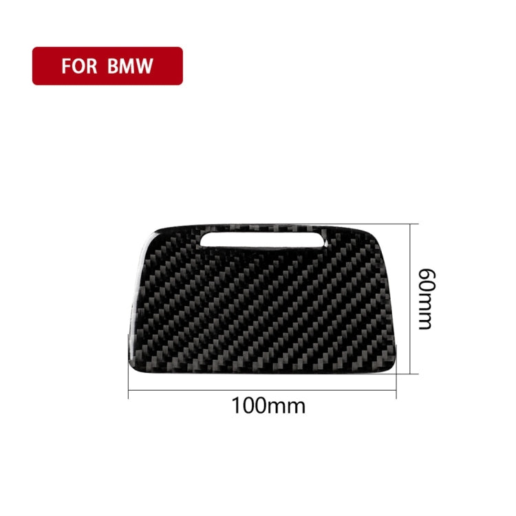 Carbon Fiber Car Ashtray Decorative Sticker for BMW 5 Series F10 2011-2017