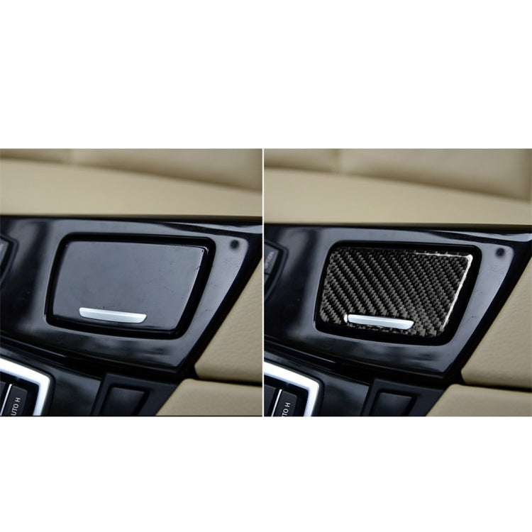 Carbon Fiber Car Ashtray Decorative Sticker for BMW 5 Series F10 2011-2017