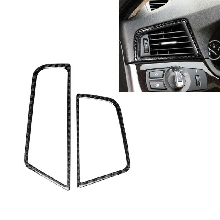 Carbon Fiber Car Side Air Outlet Frame Decorative Sticker for BMW 5 Series F10 2011-2017,Sutible ...