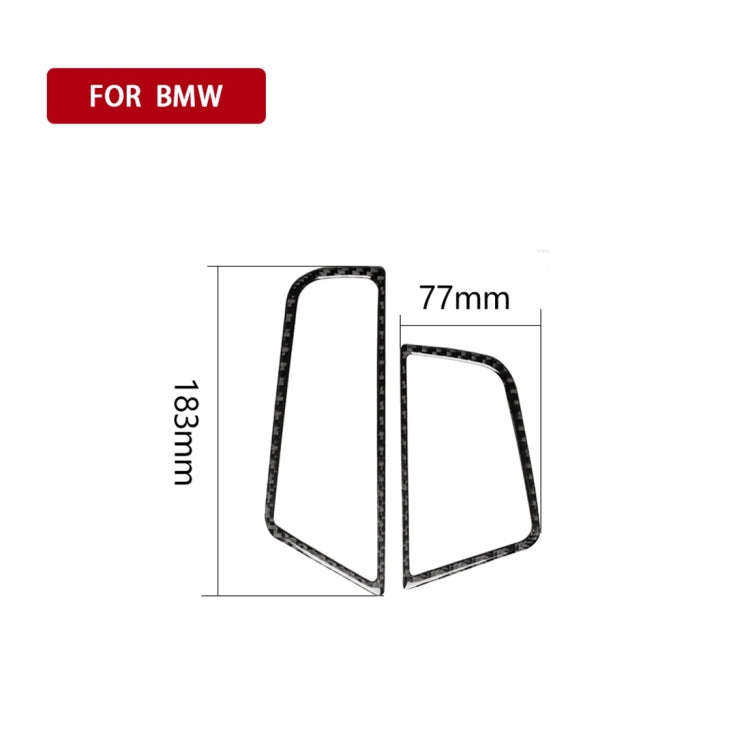 Carbon Fiber Car Side Air Outlet Frame Decorative Sticker for BMW 5 Series F10 2011-2017,Sutible ...