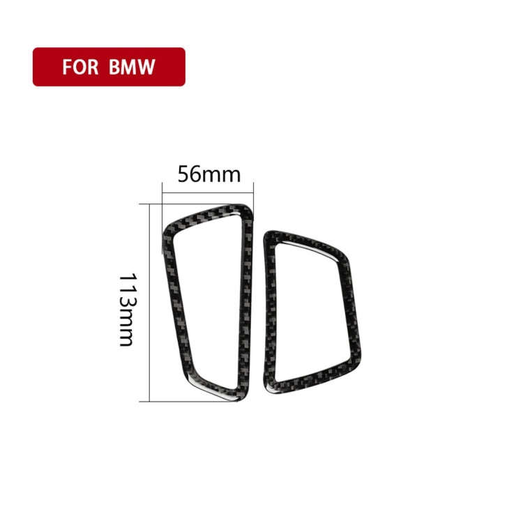Carbon Fiber Car Instrument Air Outlet Decorative Sticker for BMW 5 Series F07 5GT 535i 2010-2016...