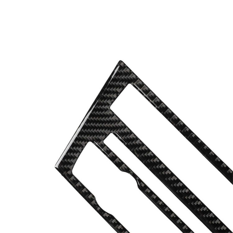 Carbon Fiber Car CD Panel Center Console Air Conditioning Panel Decorative Sticker for BMW 5 Seri...