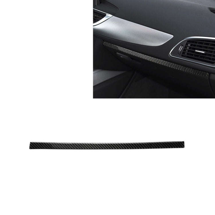 Car Carbon Fiber Passenger Seat Decorative Strip for Audi A6 S6 C7 A7 S7 4G8 2012-2018, Left and ...