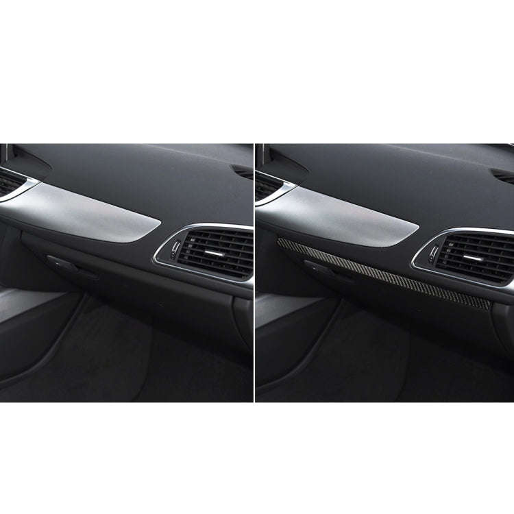 Car Carbon Fiber Passenger Seat Decorative Strip for Audi A6 S6 C7 A7 S7 4G8 2012-2018, Left and ...