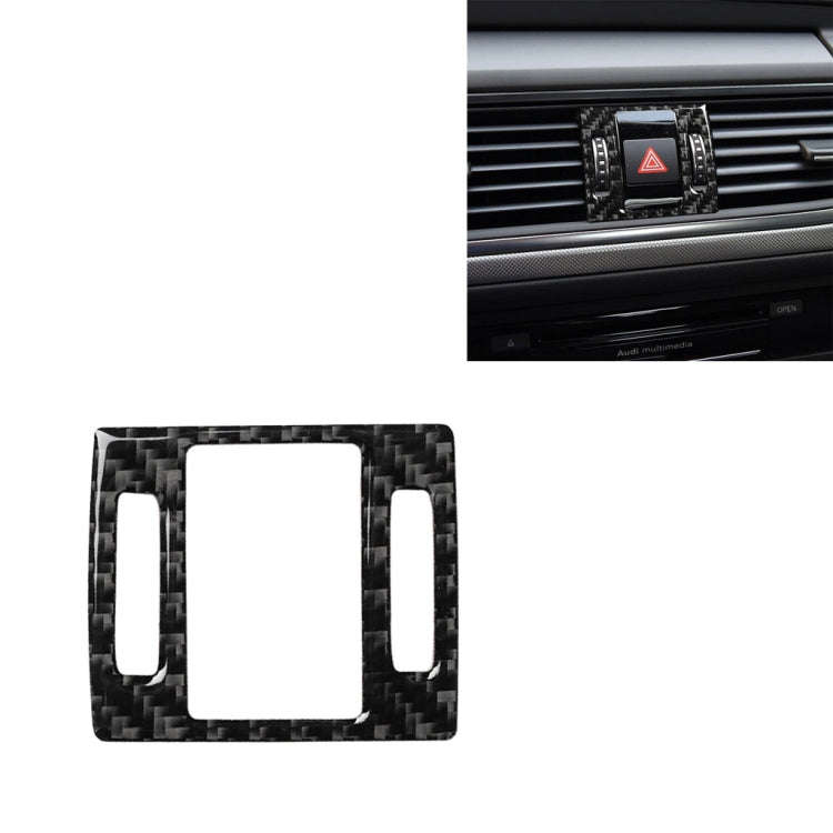 Car Carbon Fiber Warning Light Decorative Sticker for Audi A6 S6 C7 A7 S7 4G8 2012-2018, Left and...