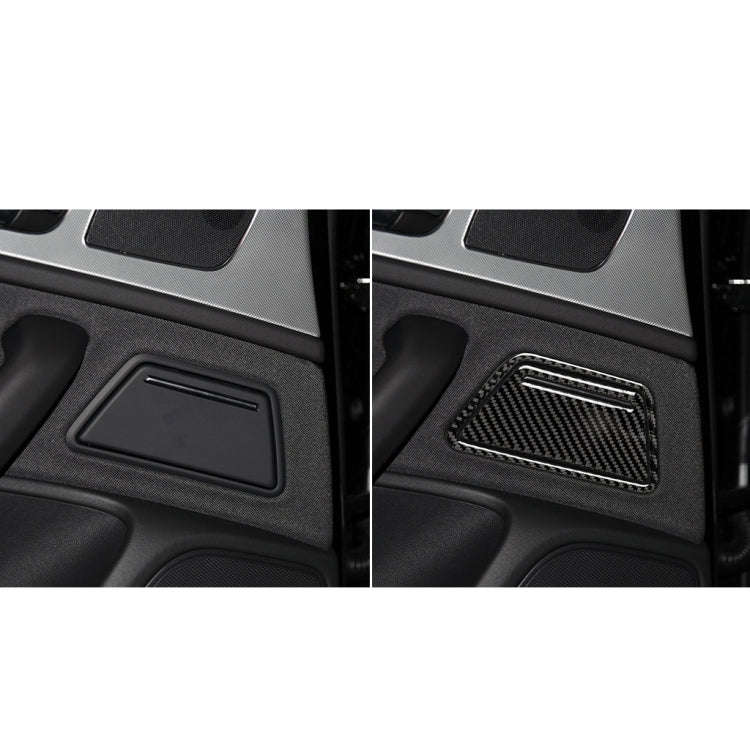 Car Carbon Fiber Ashtray Panel Decorative Sticker for Audi A6 S6 C7 A7 S7 4G8 2012-2018, Left and...