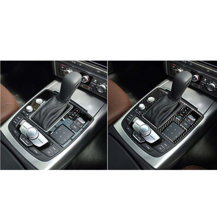 Car Carbon Fiber One-button Start Panel Decorative Sticker for Audi A6 S6 C7 A7 S7 4G8 2012-2018,...