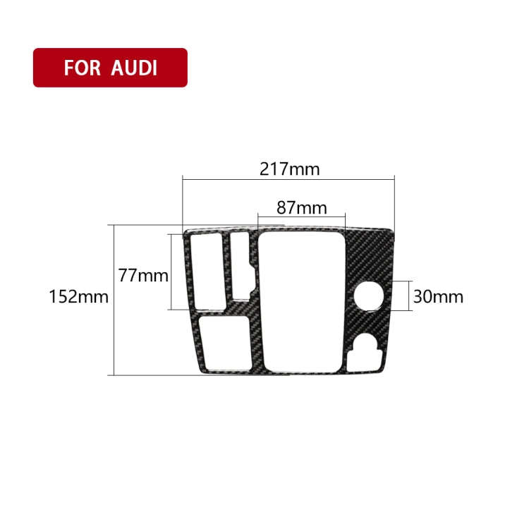 Car Carbon Fiber One-button Start Panel Decorative Sticker for Audi A6 S6 C7 A7 S7 4G8 2012-2018,...