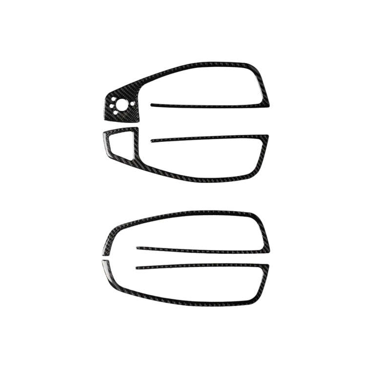 Car Carbon Fiber Glass Lifter Long Style Decorative Sticker for Audi A6 S6 C7 A7 S7 4G8 2012-2018...