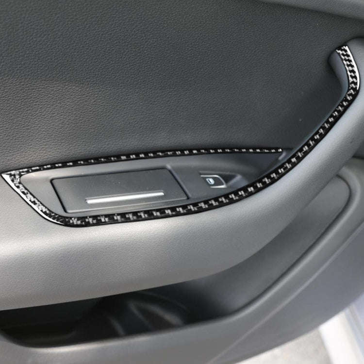 Car Carbon Fiber Glass Lifter Long Style Decorative Sticker for Audi A6 S6 C7 A7 S7 4G8 2012-2018...