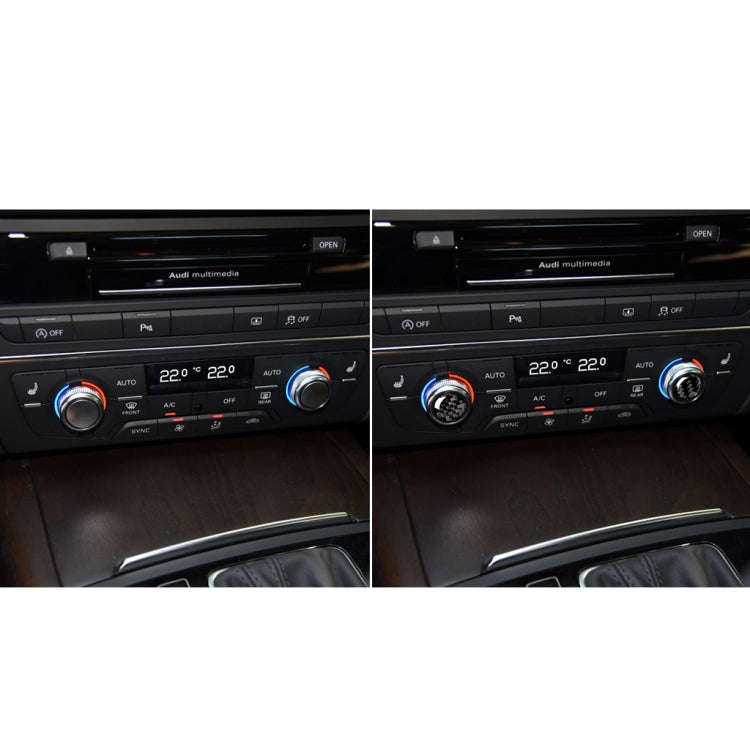 Car Carbon Fiber Air Conditioning Button Decorative Sticker for Audi A6 S6 C7 A7 S7 4G8 2012-2018...