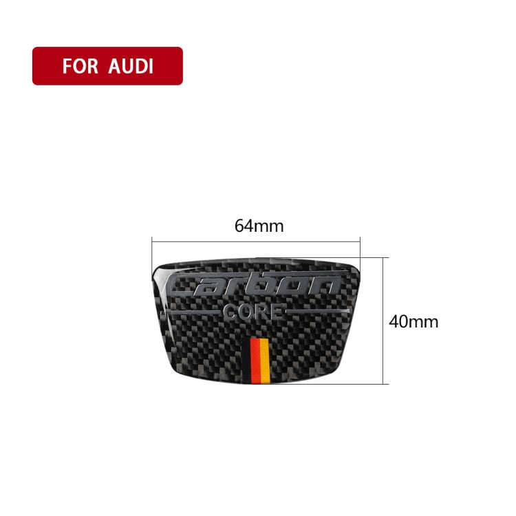 Car Carbon Fiber German Flag Color Goalpost Decorative Sticker for Audi A6 2005-2011, Left and Ri...