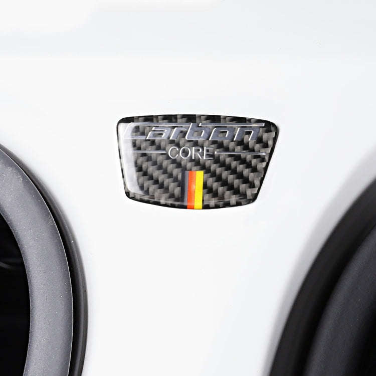 Car Carbon Fiber German Flag Color Goalpost Decorative Sticker for Audi A6 2005-2011, Left and Ri...