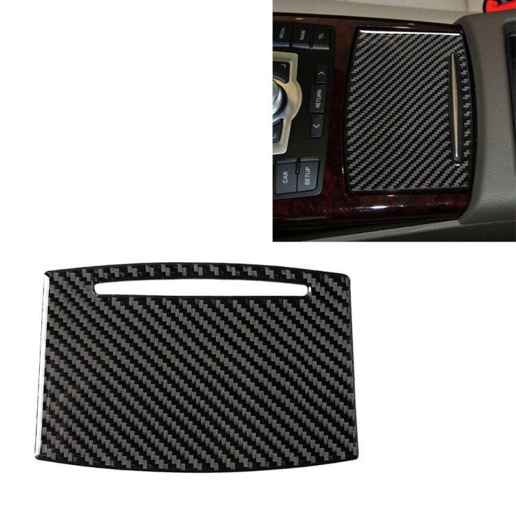 Car Carbon Fiber Water Cup Cover Decorative Sticker for Audi A6 2005-2011, Left and Right Drive U...