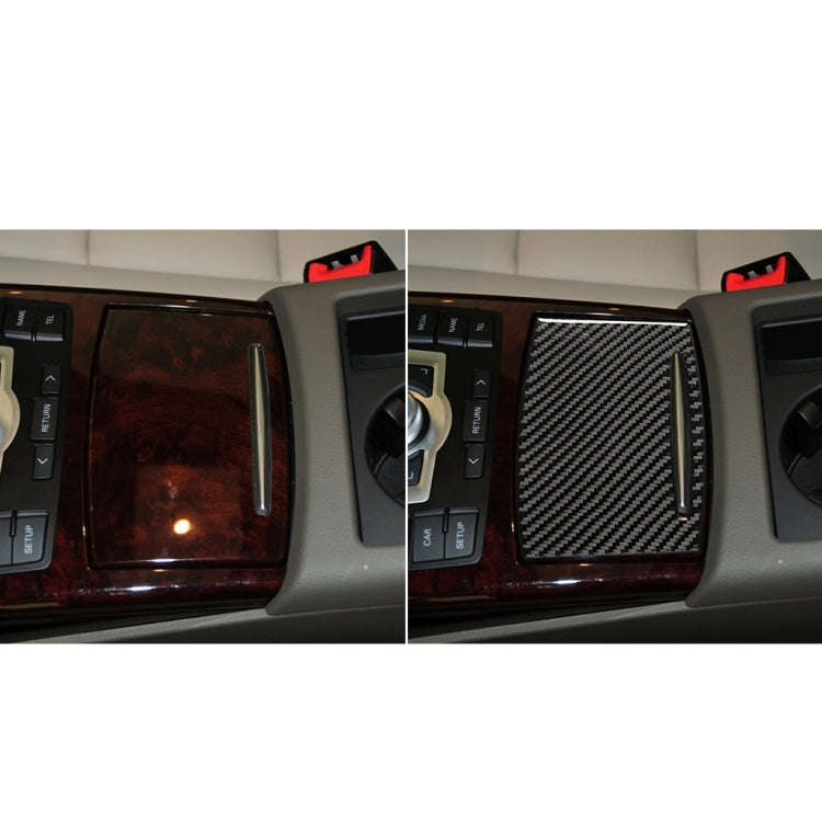 Car Carbon Fiber Water Cup Cover Decorative Sticker for Audi A6 2005-2011, Left and Right Drive U...