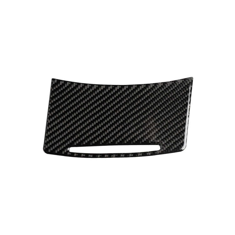 Car Carbon Fiber Storage Cover Decorative Sticker for Audi A6 2005-2011, Right Drive