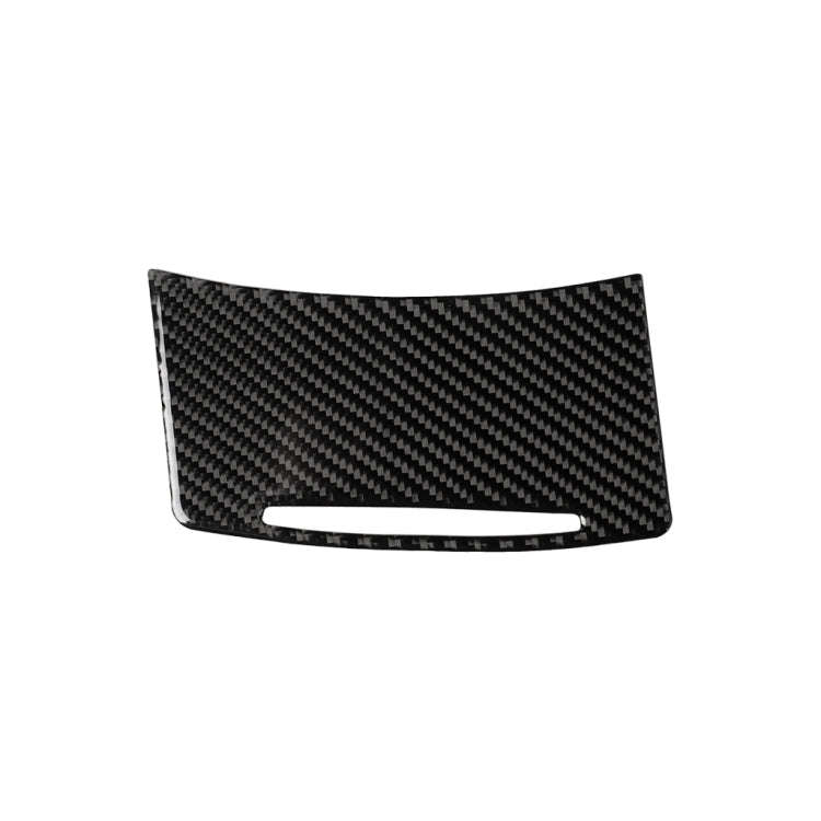 Car Carbon Fiber Storage Cover Decorative Sticker for Audi A6 2005-2011, Left Drive